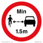 PR7868: No closer than 1.5m when passing cyclists