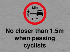PR7879: No closer than 1.5m when passing cyclists