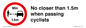 PR7879: No closer than 1.5m when passing cyclists