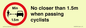 PR7879: No closer than 1.5m when passing cyclists