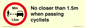 PR7879: No closer than 1.5m when passing cyclists