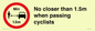 PR7879: No closer than 1.5m when passing cyclists