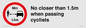 PR7879: No closer than 1.5m when passing cyclists