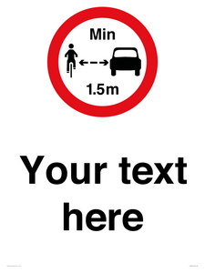 PR7880: Custom No closer than 1.5m when passing cyclists