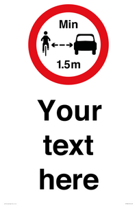 PR7880: Custom No closer than 1.5m when passing cyclists
