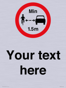 PR7880: Custom No closer than 1.5m when passing cyclists