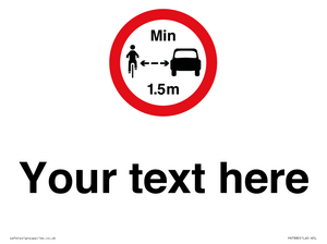 PR7880: Custom No closer than 1.5m when passing cyclists