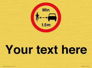 PR7880: Custom No closer than 1.5m when passing cyclists