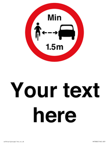 PR7880: Custom No closer than 1.5m when passing cyclists