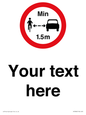PR7880: Custom No closer than 1.5m when passing cyclists