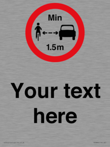PR7880: Custom No closer than 1.5m when passing cyclists