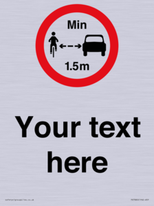 PR7880: Custom No closer than 1.5m when passing cyclists