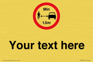 PR7880: Custom No closer than 1.5m when passing cyclists