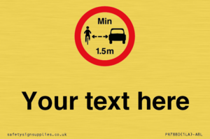 PR7880: Custom No closer than 1.5m when passing cyclists