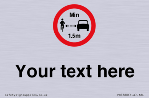 PR7880: Custom No closer than 1.5m when passing cyclists