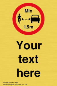 PR7880: Custom No closer than 1.5m when passing cyclists