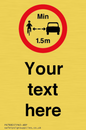 PR7880: Custom No closer than 1.5m when passing cyclists