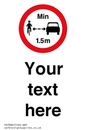 PR7880: Custom No closer than 1.5m when passing cyclists