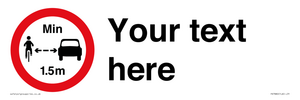 PR7880: Custom No closer than 1.5m when passing cyclists