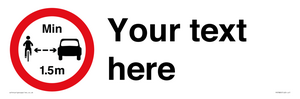 PR7880: Custom No closer than 1.5m when passing cyclists