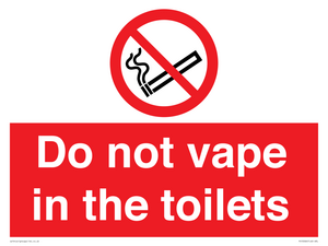 PS10066: Do not vape in the toilets
