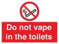 PS10066: Do not vape in the toilets