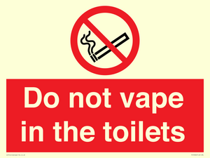 PS10066: Do not vape in the toilets