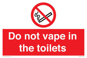 PS10066: Do not vape in the toilets