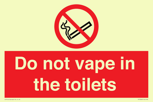 PS10066: Do not vape in the toilets
