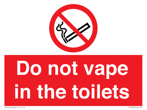 PS10066: Do not vape in the toilets