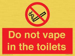 PS10066: Do not vape in the toilets