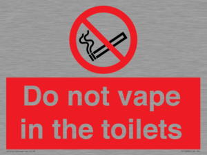 PS10066: Do not vape in the toilets