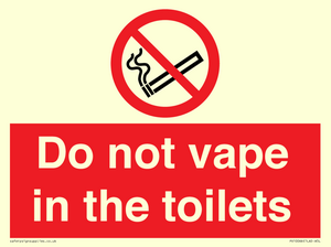 PS10066: Do not vape in the toilets