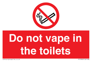 PS10066: Do not vape in the toilets