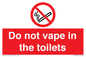 PS10066: Do not vape in the toilets