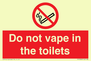 PS10066: Do not vape in the toilets