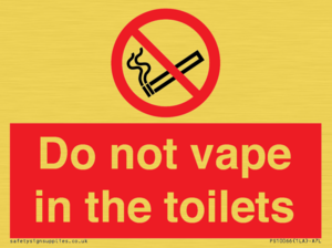 PS10066: Do not vape in the toilets