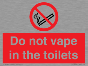 PS10066: Do not vape in the toilets