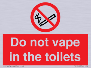 PS10066: Do not vape in the toilets
