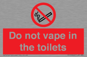 PS10066: Do not vape in the toilets