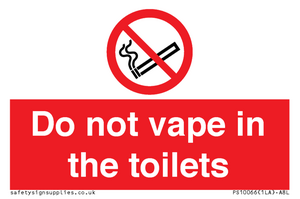 PS10066: Do not vape in the toilets