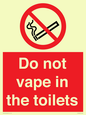 PS10066: Do not vape in the toilets