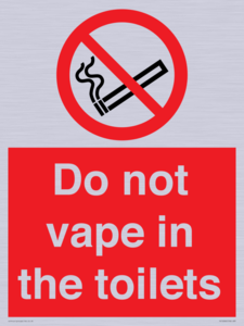 PS10066: Do not vape in the toilets