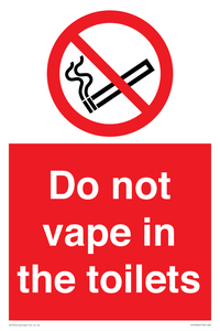 PS10066: Do not vape in the toilets