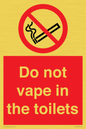 PS10066: Do not vape in the toilets