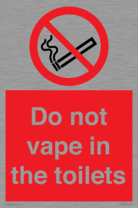 PS10066: Do not vape in the toilets