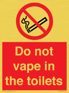 PS10066: Do not vape in the toilets