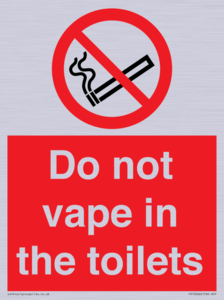 PS10066: Do not vape in the toilets