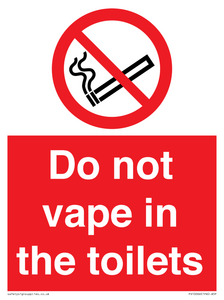 PS10066: Do not vape in the toilets
