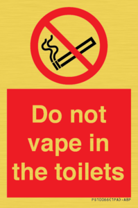 PS10066: Do not vape in the toilets